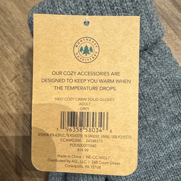 Elegant Gray Women's Gloves - Picture 3 of 4